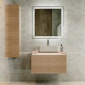 Мебель для ванной Jorno Karat 80, цвет бук - фото 1