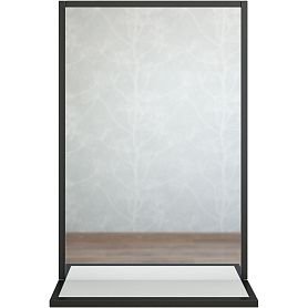 Зеркало Sanflor Норд 80x85, цвет белый / черный муар - фото 1