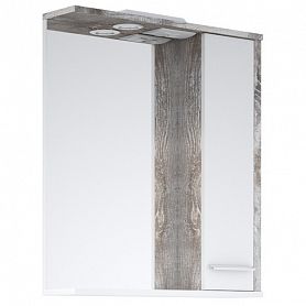 Шкаф-зеркало Corozo Лорена 65/С, правый, с подсветкой, цвет антик - фото 1