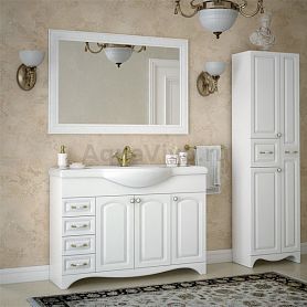 Мебель для ванной Corozo Классика 120, цвет белый - фото 1