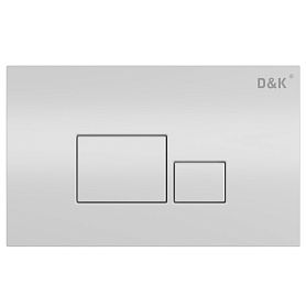 Кнопка смыва D&K Quadro DB1519016 для унитаза, цвет белый - фото 1