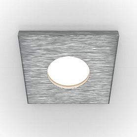 Точечный светильник Maytoni Technicali Stark DL083-01-GU10-SQ-S, арматура серебро - фото 1