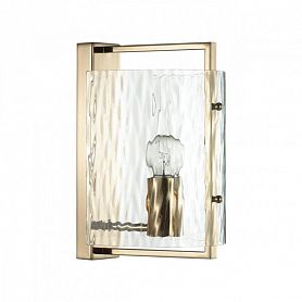 Настенный светильник Odeon Light Elegante 4878/1W, арматура золото, плафон стекло прозрачное - фото 1