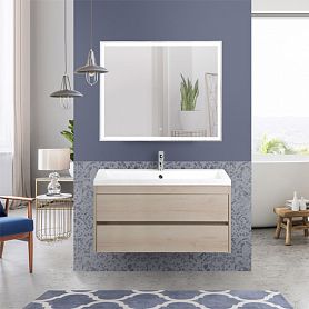 Мебель для ванной Art & Max Family 100 подвесная, цвет сканди - фото 1