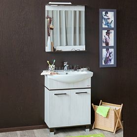 Мебель для ванной Sanflor Толедо 60, цвет Венге/Северное дерево светлое - фото 1
