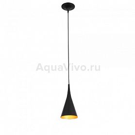 Подвесной светильник ST Luce Gocce SL874.423.01, арматура металл, цвет черный, плафон металл, цвет черный, золото - фото 1
