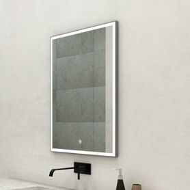 Зеркало Art & Max Arezzo 60x80, с подсветкой и диммером, цвет хром - фото 1