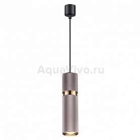 Подвесной светильник Odeon Light Afra 4745/5L, арматура черная, плафон металл коричневый / золото, 7х181 см - фото 1