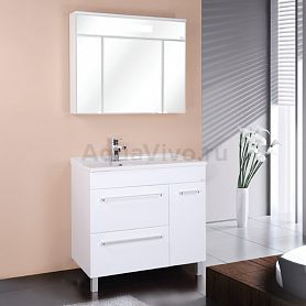 Мебель для ванной Оника Олимп 90.13-2, цвет белый - фото 1