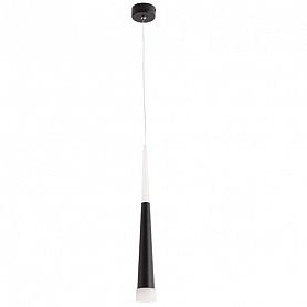 Подвесной светильник Arte Lamp Orione A6010SP-1BK, арматура черная, плафон металл / пластик белый / черный, 6х6 см - фото 1