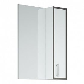 Шкаф-зеркало Corozo Спектр 50, правый, цвет белый / серый - фото 1