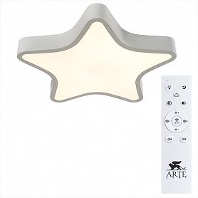 Потолочный светильник Arte Lamp Stella A2518PL-1WH, арматура белая, плафон пластик белый, 40х40 см - фото 1