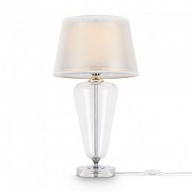 Настольная лампа Maytoni Verre Z005TL-01CH, арматура хром, плафон стекло прозрачное - фото 1