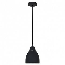 Подвесной светильник Arte Lamp Braccio A2054SP-1BK, арматура черная, плафон металл черный, 14х14  см - фото 1