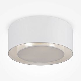 Потолочный светильник Maytoni Bergamo MOD613CL-03W1, арматура белая, плафон текстиль прозрачный / белый - фото 1