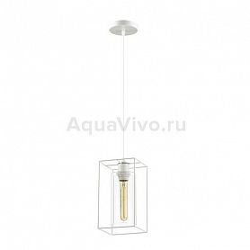 Подвесной светильник Lumion Elliot 3732/1, арматура цвет белый, плафон/абажур стекло/металл, цвет белый/прозрачный - фото 1
