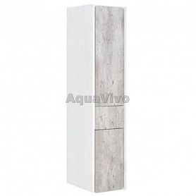 Шкаф-пенал Roca Ronda 32 правый, цвет бетон / белый глянец - фото 1