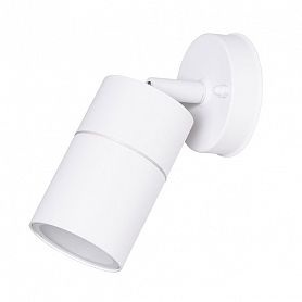 Настенный светильник Arte Lamp Mistero A3304AL-1WH, арматура белая, плафон металл белый, 6х8 см - фото 1