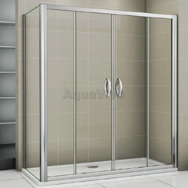 Боковая стенка Good Door Infinity SP-90-C-CH 90, стекло прозрачное, профиль хром - фото 1