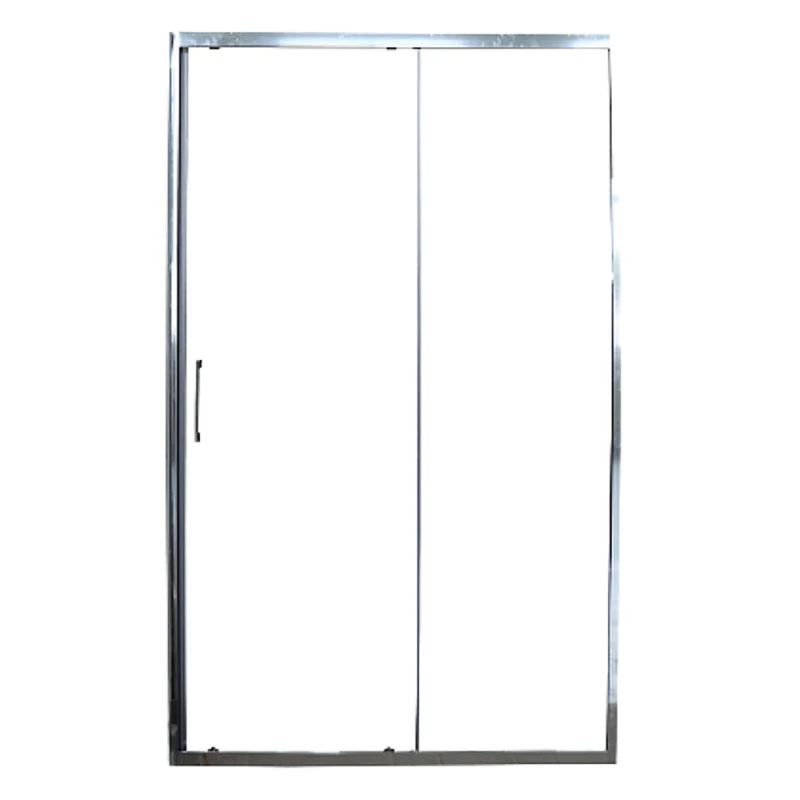 Душевая дверь CeruttiSPA Gloria D120 120x195, стекло прозрачное, профиль хром - фото 1