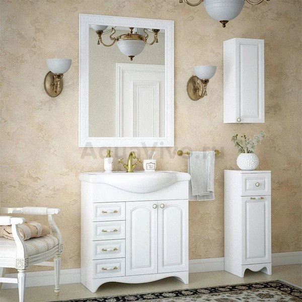 Мебель для ванной Corozo Классика 80, цвет белый