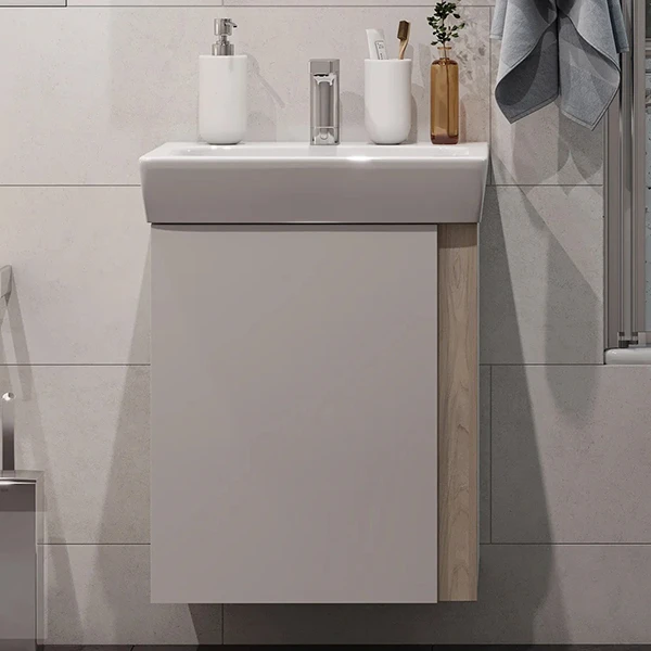Мебель для ванной Акватон Кантри 50, цвет белый / дуб верона