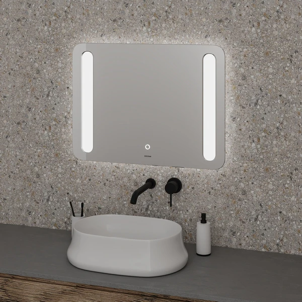 Зеркало Grossman Lara 100x80, с гравировкой, с подсветкой