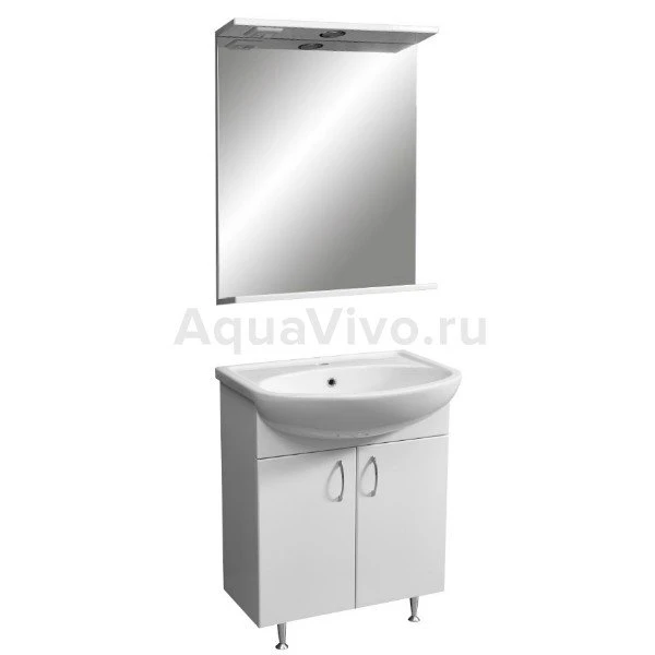 Мебель для ванной Stella Polar Концепт Эко 60, напольная, цвет белый