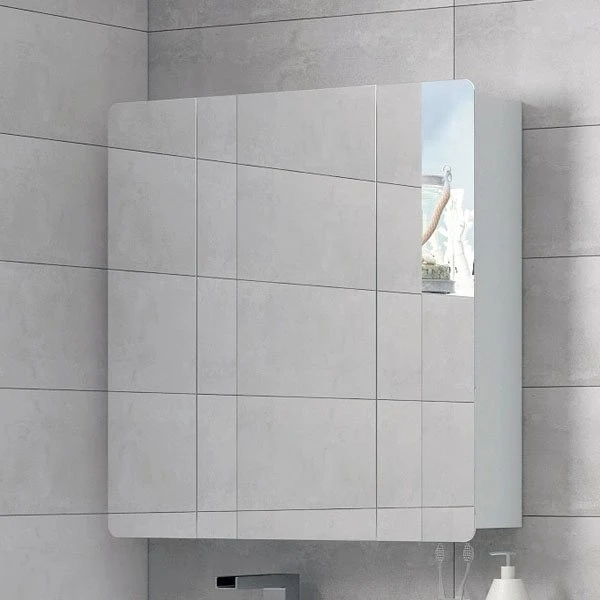 Шкаф-зеркало Corozo Монро 70, цвет белый
