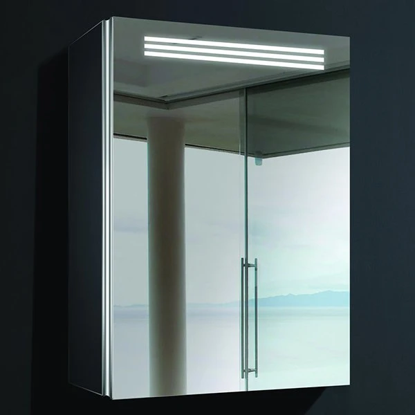 Шкаф-зеркало Esbano ES-2402 50x70, LED-подсветка, увеличение, розетка, инфракрасный выключатель
