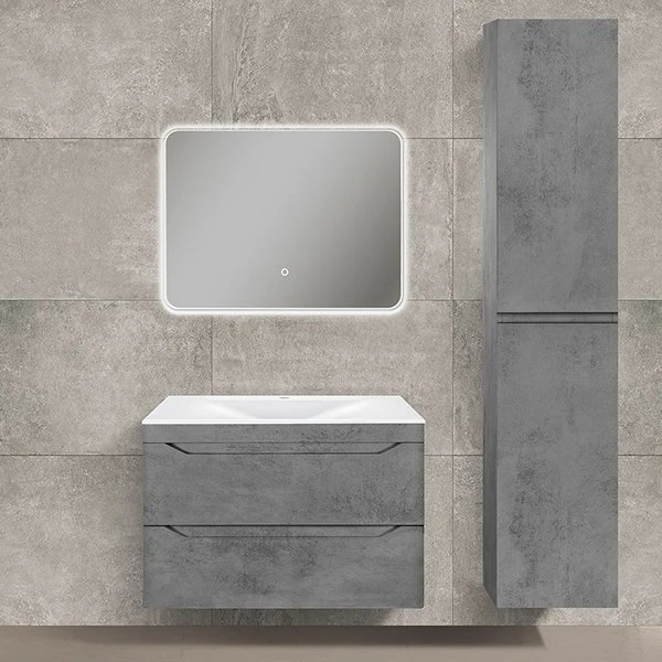 Мебель для ванной Vincea Fine 80, цвет бетон