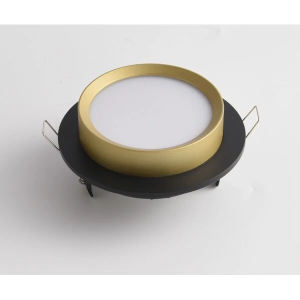 Точечный светильник Maytoni Technicali Hoop DL086-GX53-RD-BG, арматура черная с золотом - фото 1