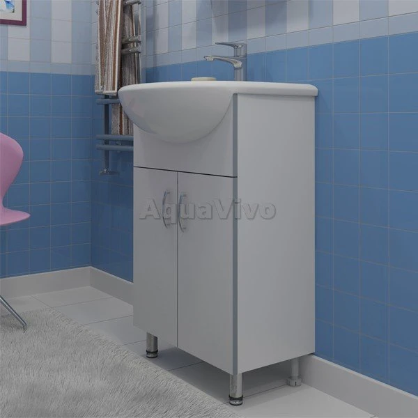 Мебель для ванной Какса-А Грей 50, напольная, цвет белый - фото 1