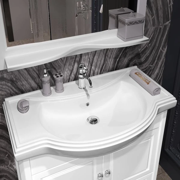 Мебель для ванной Опадирис Брунелла 80, цвет белый матовый - фото 1