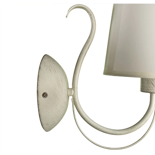 Бра Arte Lamp Orlean A9310AP-1WG, арматура золото / белая, плафон ткань белая, 16х26 см - фото 1
