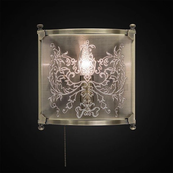 Настенный светильник Citilux Версаль CL408313, арматура бронза, плафон стекло прозрачное, 22х9 см - фото 1