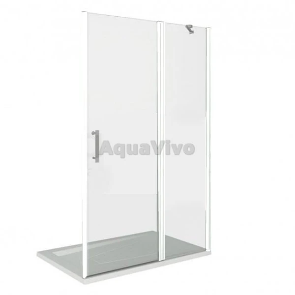 Душевая дверь Good Door Mokka WTW-110-C-WE 110, стекло прозрачное, профиль белый, без магнитного профиля