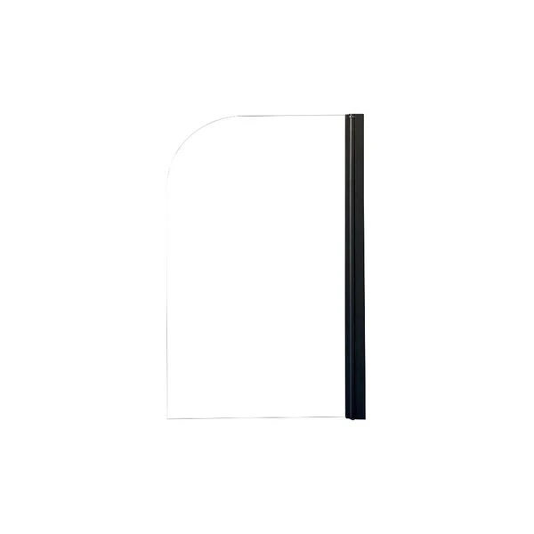 Шторка на ванну Parly F04B 75x130, стекло прозрачное, профиль черный