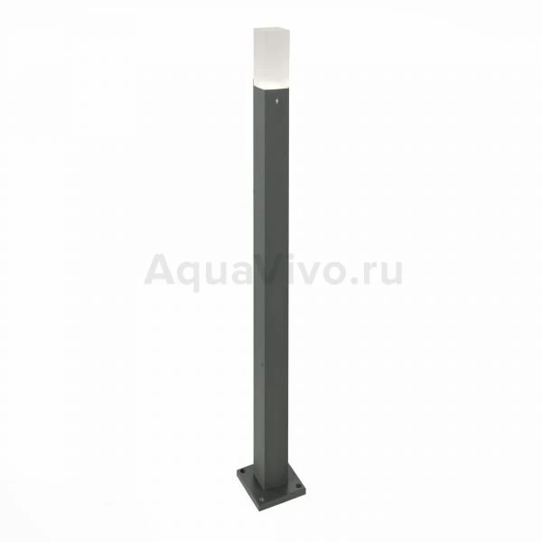 Уличный наземный светильник ST Luce Vivo SL101.715.01, арматура металл, цвет серый, плафон стекло, цвет белый