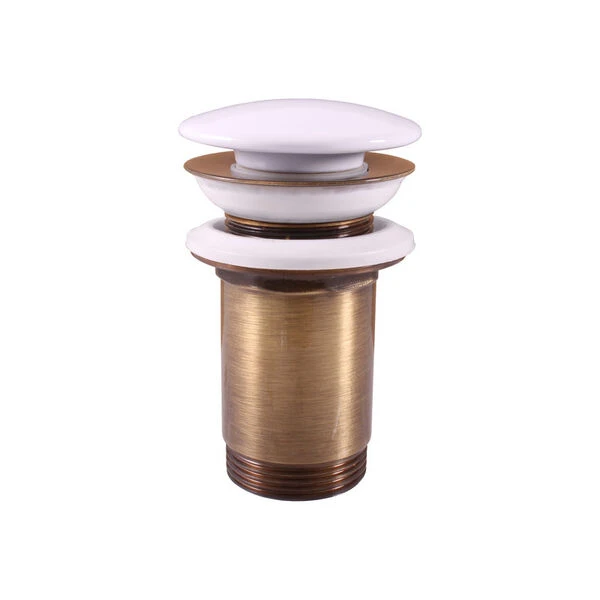 Донный клапан Rav Slezak MD0485SM для раковины, Click-Clack, цвет бронза