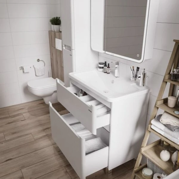 Мебель для ванной Grossman Адель 80, напольная, цвет белый