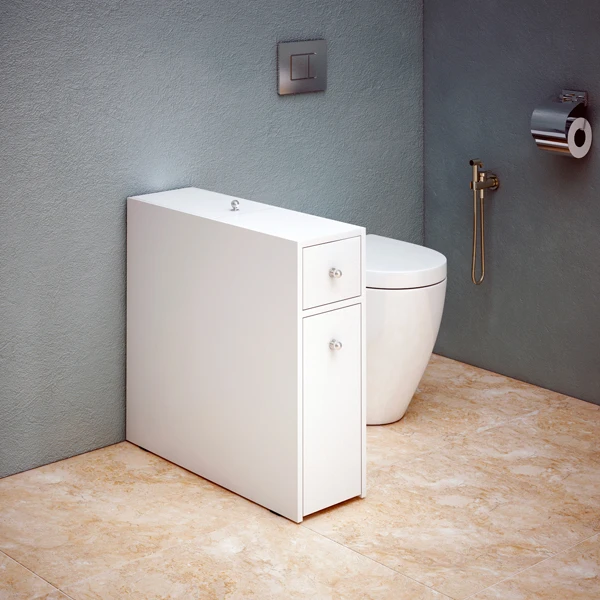 Тумба Corozo Энри 20 для туалета, цвет белый