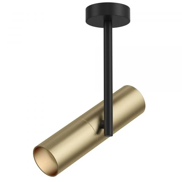 Потолочный светильник Maytoni Technical Elti C020CL-01GB, арматура черная, плафон металл золото