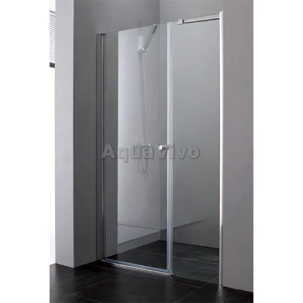 Душевая дверь Cezares ELENA-W-B-11-30+80-C-Cr 110, стекло прозрачное, профиль хром