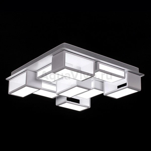Потолочный светильник Citilux Синто CL711135, арматура белая, плафоны стекло белое, 57х57 см - фото 1