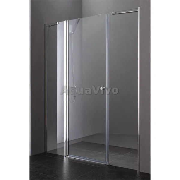 Душевая дверь Cezares ELENA-W-B-13-30+60/50-Cr 140, стекло прозрачное, профиль хром