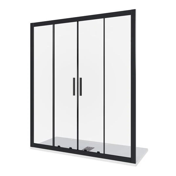 Душевая дверь Good Door Cofe WTW-TD-170-C-B 170x190, стекло прозрачное, профиль черный