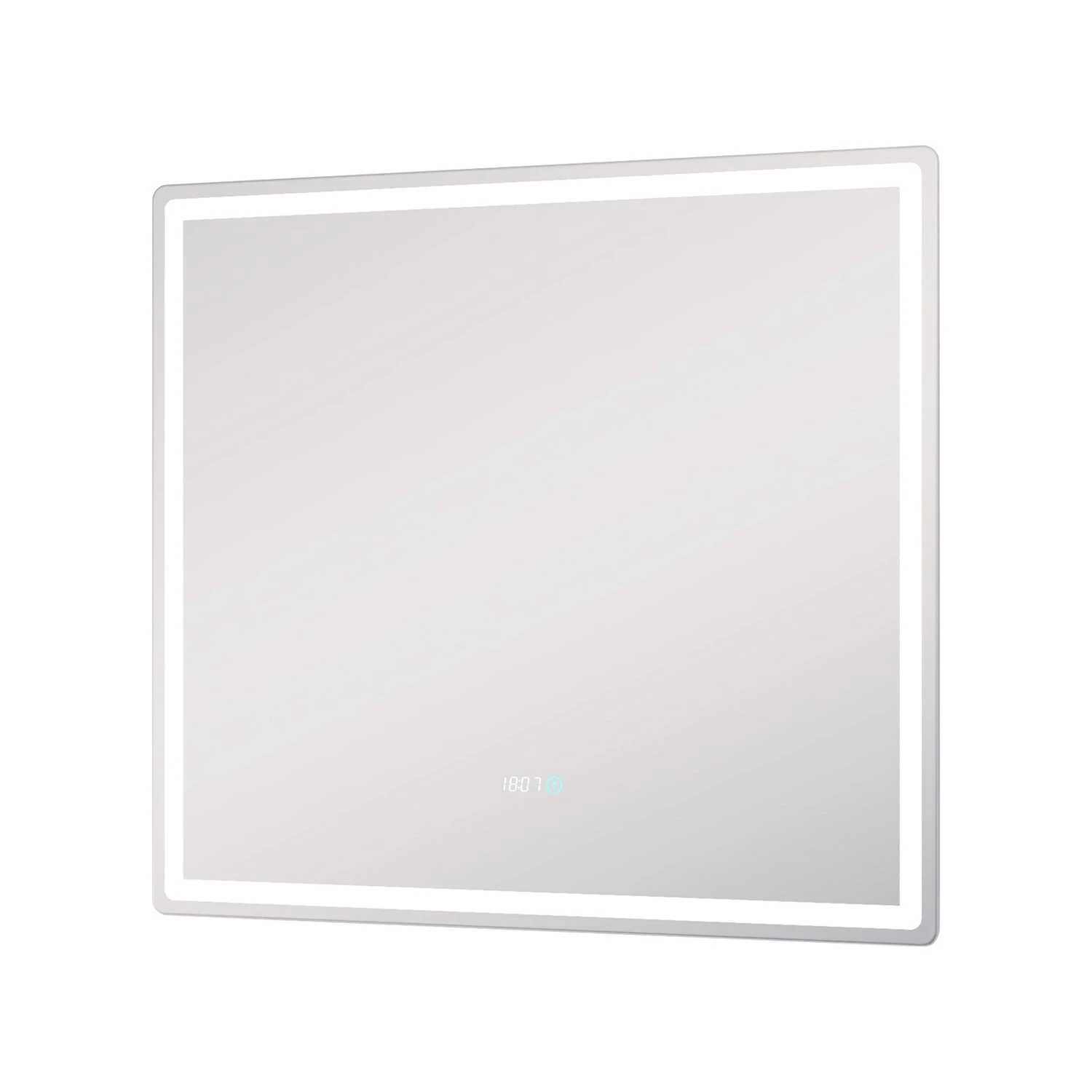 Зеркало Vigo Geometry Comfort 80x70, с подсветкой и часами