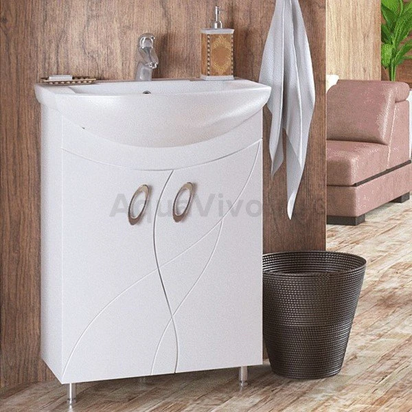 Мебель для ванной Corozo Наина 60, цвет белый - фото 1