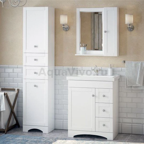 Мебель для ванной Corozo Техас 70, цвет белый